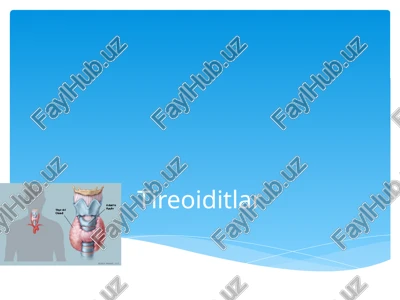 tireoiditlar — PPTX