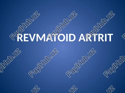 revmatoidartrit — PPTX