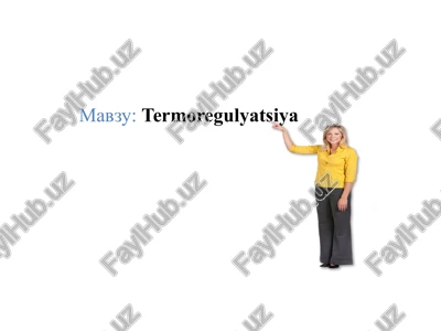 termoregulyatsiya — PPTX