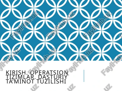 operatsion tizimlar — PPTX