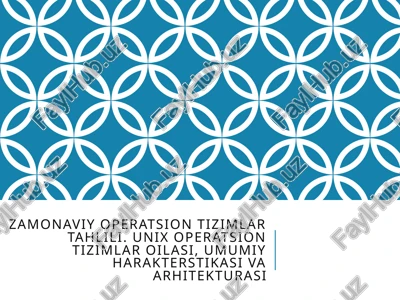 unix operatsion tizimi — PPTX