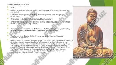 buddaviylik dini haqida — PPTX