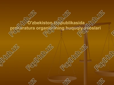 prokuratura organlari faoliyati — PPTX
