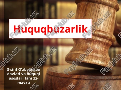 huquqbuzarlik — PPTX