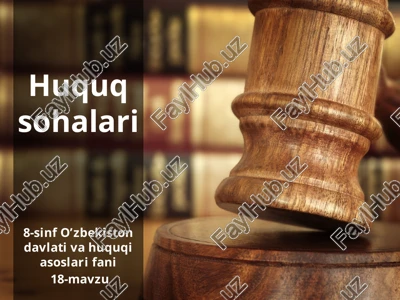 o'zbekiston davlati va huquqiasoslarifani — PPTX