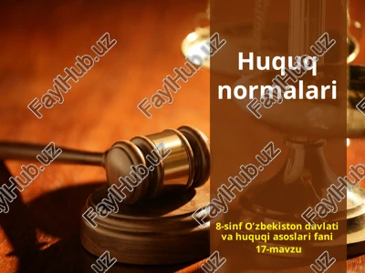 huquqnormalari — PPTX