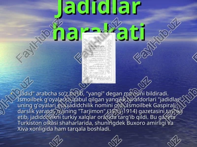 jadidlarharakati — PPT