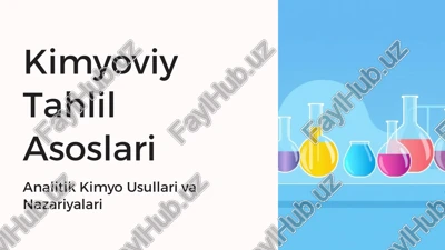 kimyoviy tahlil asoslari — PPTX