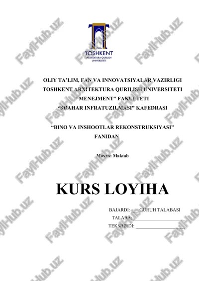 maktab loyiha ishi — DOCX