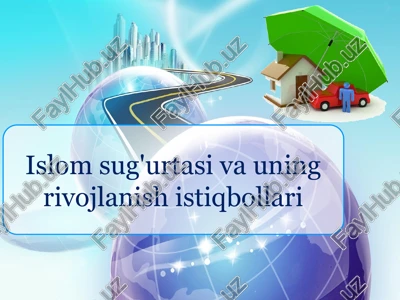 takaful sug'urta — PPTX