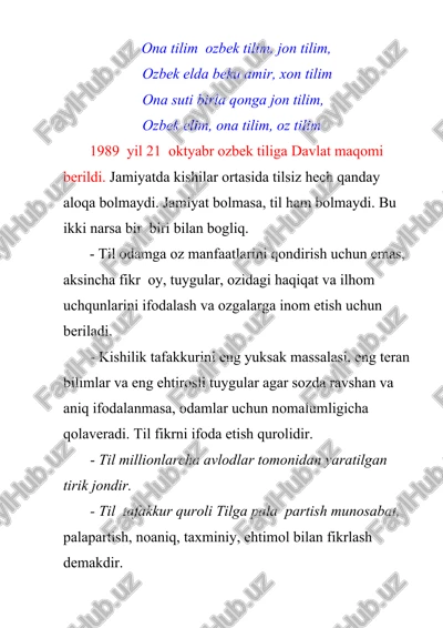 ona tilim — DOC