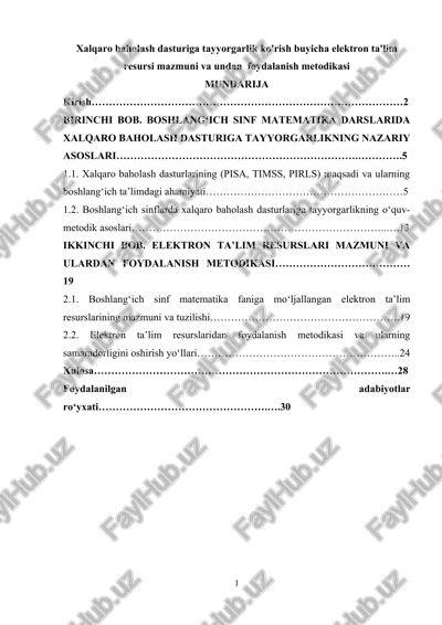 elektron ta’lim resurslari mazmuni va undan foydalanish metodikasi — DOCX