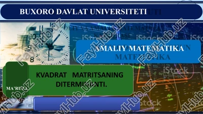 amaliy matematika — PPTX