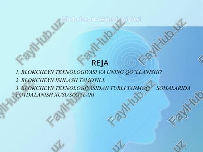 blokcheyn texnologiyasi — PPTX