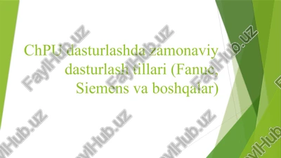 zamonaviy dasturlash tillari — PPTX