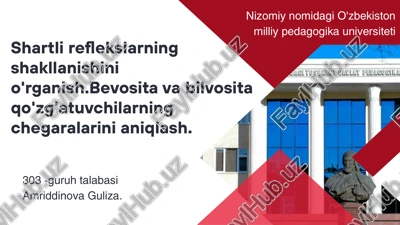 shartsiz reflekslar — PPTX