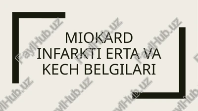 miokard infarkti — PPTX