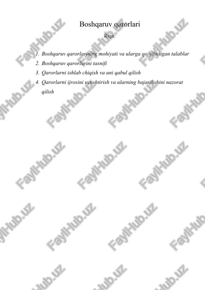 boshqaruv qarorlari — DOC