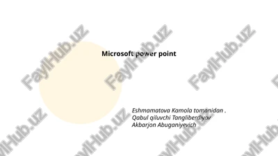 microsoft power point — PPTX