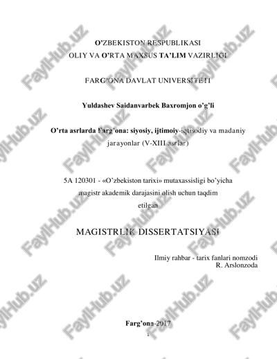 o‘zbekiston tarixi — PDF