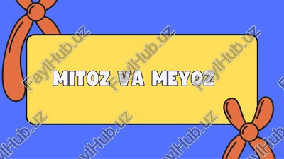 mitoz va meyoz — PDF