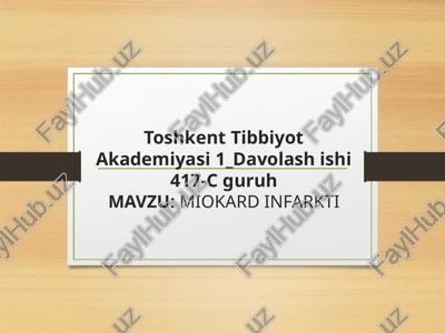 miokard infarkti — PPTX