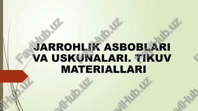 jarrohlik asboblari va uskunalari — PPTX