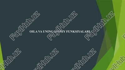 oilava uning asosiy funksiyalari — PPTX