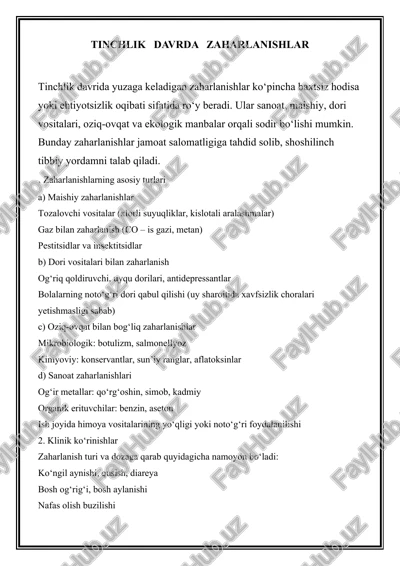 zaharlanishlar — DOCX
