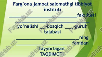bolalar va o’smirlarda antropometrik tekshirish usullari — PPTX