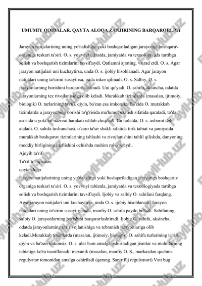 qayta aloqa zanjiri — DOCX