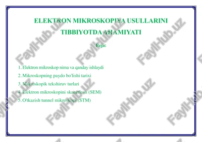 elektron mikroskoplar — PDF