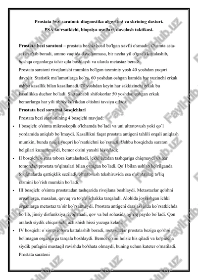 prostata bezi saratoni — DOCX