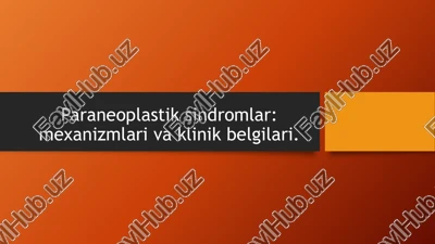 paraneoplastik sindromlar — PPTX