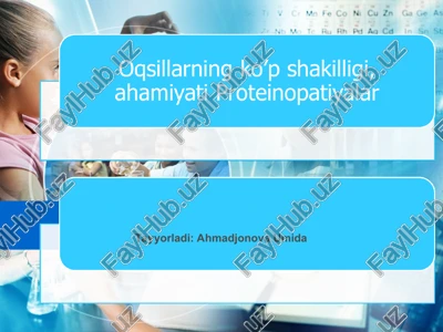oqsillar haqida umumiy tushuncha — PPT
