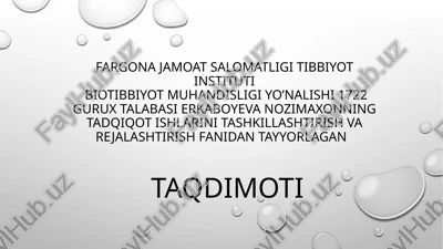 ilmiy ishlarni yozishga talablar — PPTX