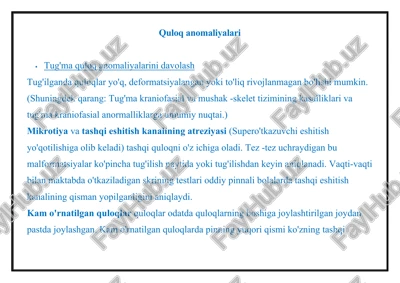 quloq anomaliyalari — DOCX