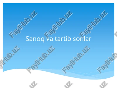 sonlar — PDF