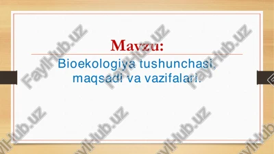 bioekologiya — PDF