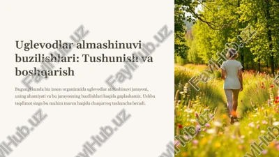 uglevodlar almashinuvi — PDF