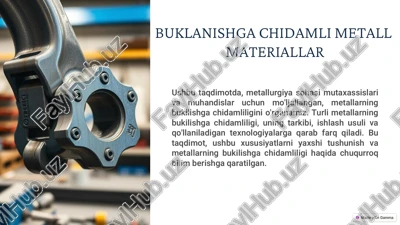 buklanishga chidamli metall materiallar — PDF