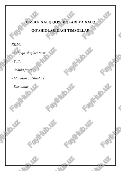 o‘zbek xalq musiqasi — DOCX