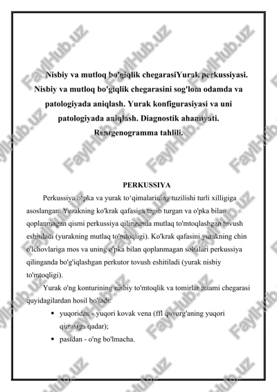 yurak perkussiyasi — DOCX