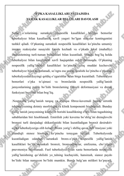 o’pka kasalliklari natiajsida — DOCX
