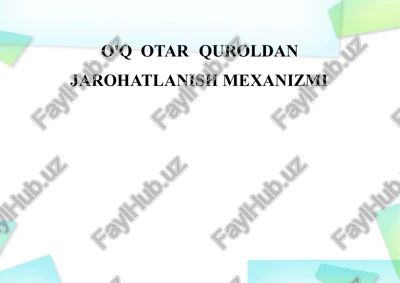 jarohatlanish mexanizmi — PPTX