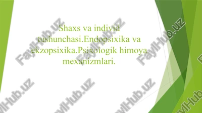 shaxstushunchasi — PPTX