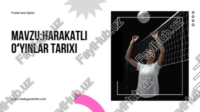 harakatli oʻyinlar tarixi — PDF