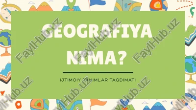 ijtimoiy tanimlar taqdimati — PPTX