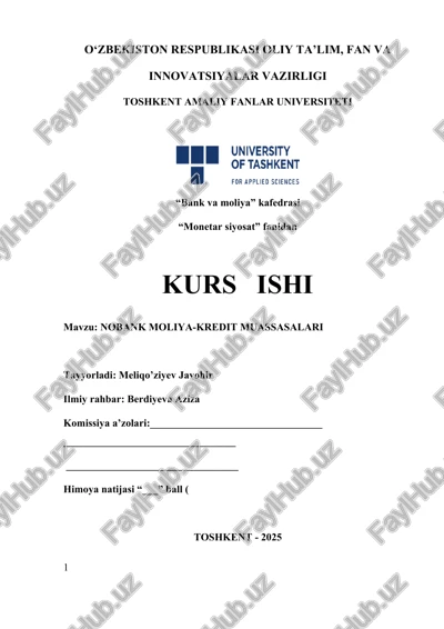 nobank moliya-kredit muassasalari — DOCX
