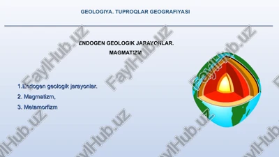 geologiya. tuproqlar geografiyasi — PPT